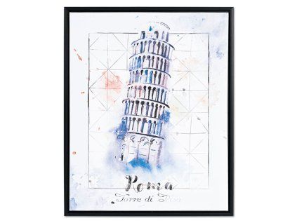 Obraz plátěný v dřevěném rámečku (Barva Vícebarevná)