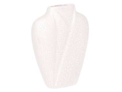 Váza keramická na suché květiny (Barva Bílá)