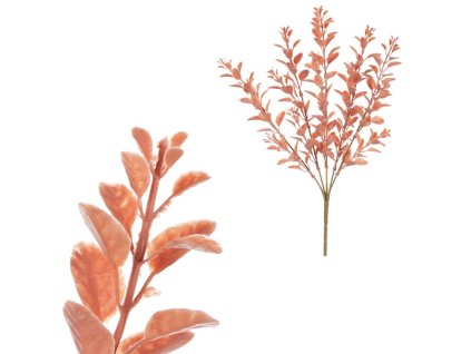 Buxus - umělý trs, barva cihlově hnědá (Barva Hnědá)