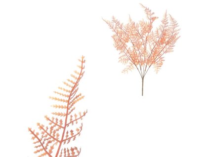 Kapradí - umělý trs, barva cihlově hnědá (Barva Hnědá)