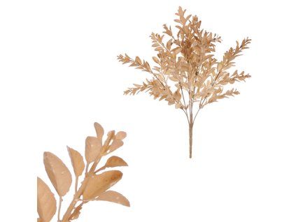 Buxus - umělý trs, barva světle hnědá (Barva Béžová)