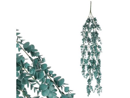 Eukalyptus - umělá převislá větev, modro-zelená (Barva Zelená)