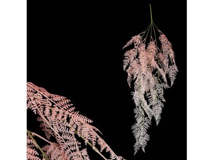 Kapradí - umělá převislá větev, růžová (Barva Růžová)