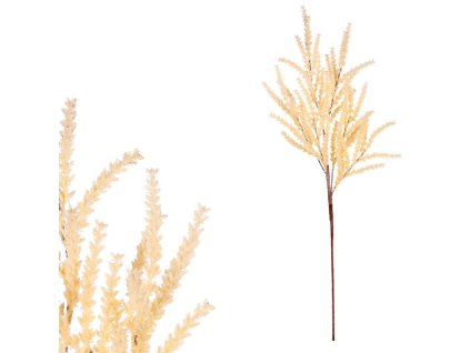 Čechrava - umělá větev, barva krémová (Barva Krémová)