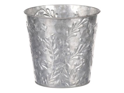 Obal kovový - vzor jmelí, barva stříbrná (Barva Stříbrná)