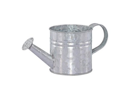 Obal kovový - tvar konve, zinkový, barva stříbrná (Barva Stříbrná)
