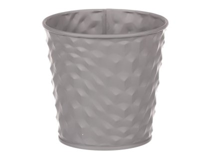 Obal kovový - kulatý, barva šedá (Barva Šedá)