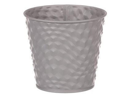 Obal kovový - kulatý, barva šedá (Barva Šedá)