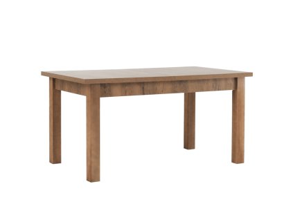 Jídelní stůl, rozkládací, dub lefkas tmavý, 160-203x90 cm, MONTANA STW