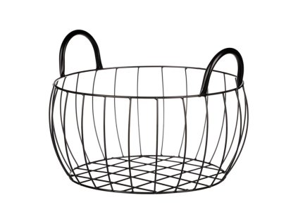 Koš kovový. (Barva Černá)