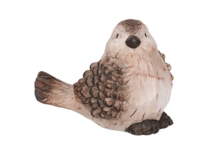 Ptáček - keramická figurka (Barva Hnědá)