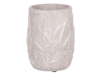 Obal betonový - dekor obilí, barva šedo-zlatá (Barva Šedá)