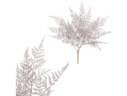 Kapradí - umělý trs, světle šedý (Barva Šedá)