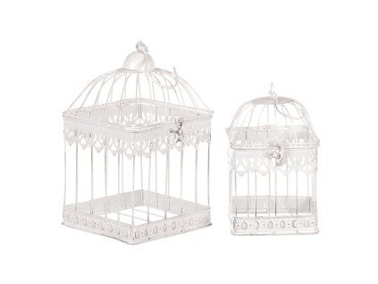 Klec kovová, sada 2ks. (Barva Bílá)