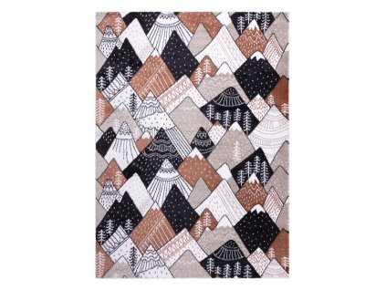 Dětský kusový koberec Fun Mountains cream (Rozměry koberců 80x150)