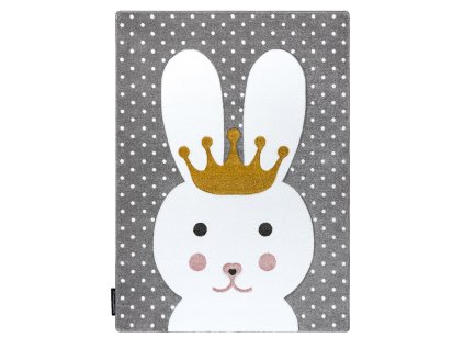 Dětský kusový koberec Petit Bunny grey (Rozměry koberců 120x170)