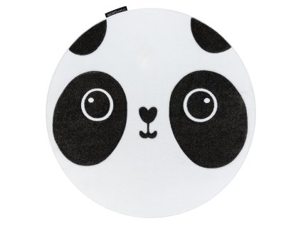Dětský kusový koberec Petit Panda white kruh (Rozměry koberců 140x140 (průměr) kruh)
