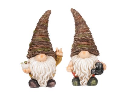 Skřítek - figurka z polyresinu, mix 2 druhů, cena za 1 ks (Barva Vícebarevná)