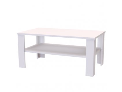 Konferenční stolek PONY,v. 45cm, š.120cm - bílá struktura