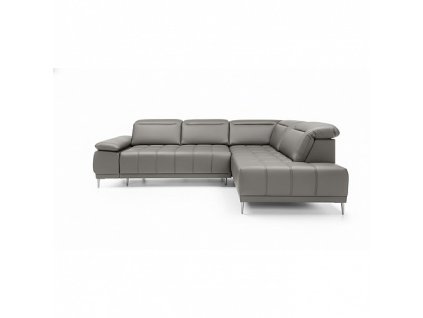 Sedací souprava FOX LUX L - KŮŽE - elektrický výsuv (Varianta U25 šedá, Orientace pravá)