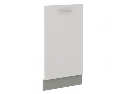 Kuchyňská dvířka Bolzano ZM 713x596, bílý lesk/šedá, MDF, 16mm