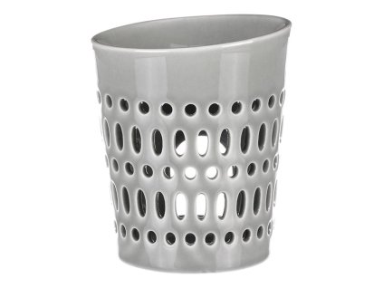 Aromalampa - porcelánová, otvory po obvodu, barva šedá (Barva Šedá)