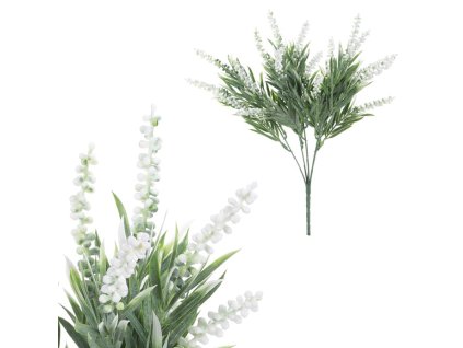 Vřes - umělý trs, barva bílá (Barva Bílá)