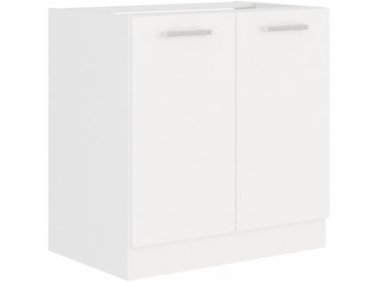 Bílá kuchyňská skříňka pod dřez Edna 80 cm, odolná, tiché zavírání