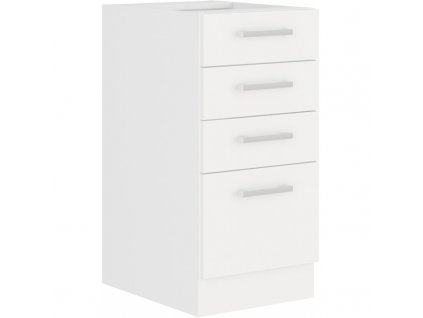 Kuchyňská skříňka FALCO Edna 40 D 4S BB bílá, 40x82x52 cm, tichá dvířka