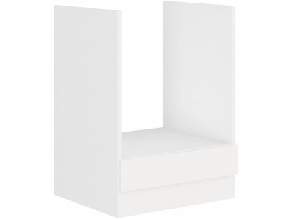 Bílá kuchyňská skříňka Edna 60 D GAZ BB, lamino, moderní design