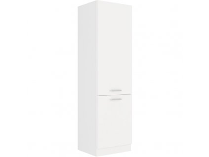 Bílá kuchyňská skříňka Edna 60 DK 210 2F, lamino, tichá dvířka