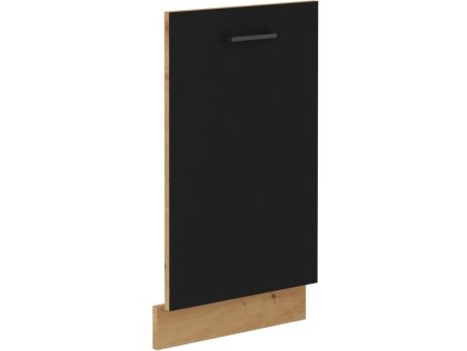 Kuchyňská dvířka Molly 713x446 mm černá/dub artisan, odolná MDF