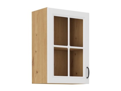 Kuchyňská skříňka Stipe 40 GS 72 1F bílá/dub artisan s tichým zavíráním