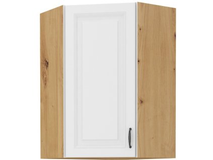 Kuchyňská skříňka Stipe 60x60 cm, bílá/dub artisan, tichá, MDF