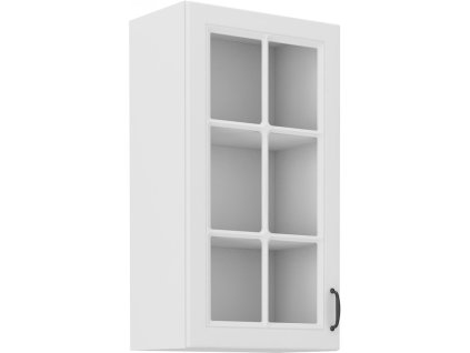 Bílá kuchyňská skříňka Stipe 40 GS 90 1F s 3 policemi a tichým zavíráním