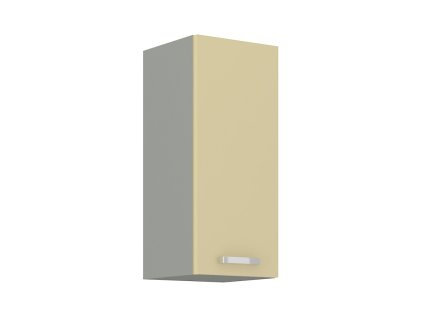 Kuchyňská skříňka Karpo 30 G 72 1F, krémový lesk/šedá, 71,5 cm