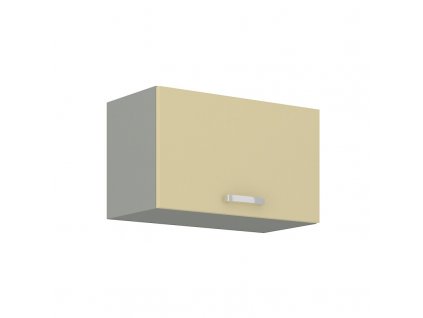 Kuchyňská skříňka Karpo 60 GU 36 1F, krémový lesk/šedá, moderní design