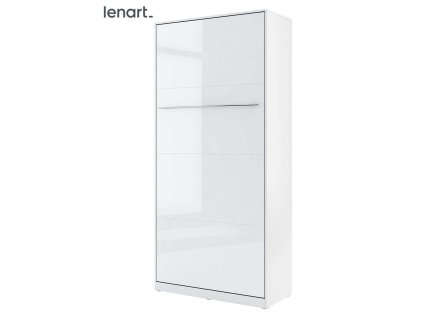 Výklopná postel 90 CONCEPT PRO CP-03P bílá lesk/bílá mat