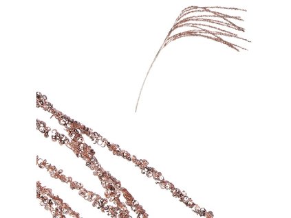 Větev umělá - se třpytkami, barva měděná (Barva Měděná)