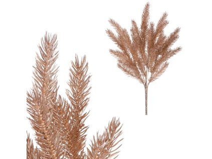 Smrk - umělá větev, barva měděná (Barva Měděná)