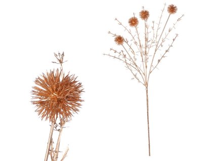 Bodlák - umělý větev, zlatá matná (Barva Zlatá)