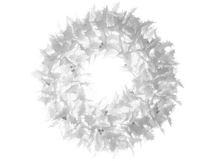 Věnec cesmínový, barva bílá. (Barva Bílá)