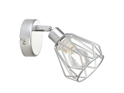 Nástěnná lampa, stříbrná/kov, OKIRA TYP 2