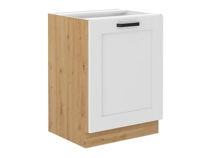 Spodní skříňka LULA 60 D 1F BB, bílá/dub artisan, 60x52x82 cm