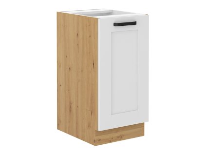 Spodní skříňka LULA 40D 1F BB, bílá/dub artisan, 40x52x82 cm, moderní design