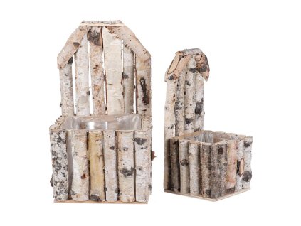 Obal břízový - tvar židle, cena za sadu 2 ks (Barva Přírodní)