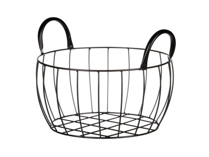 Koš kovový. (Barva Černá)