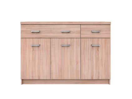 Komoda 3D2S TOPTY TYP 23, dub sonoma, 120x33x85 cm, moderní design