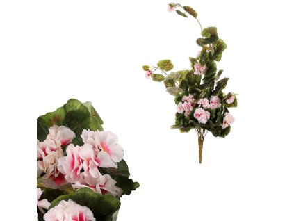 Muškát převislý - umělá kytice, bílá barva (Barva Bílá)