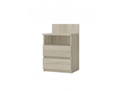 Praktický noční stolek Malvína M1, dub sonoma, 59x40x32 cm, moderní design
